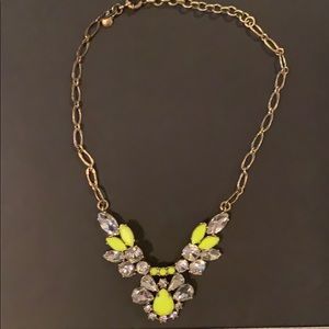 J. Crew Statement Necklace - Beautiful Neon Yellow